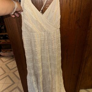 Lovestitch Ivory Lace Maxi Dress